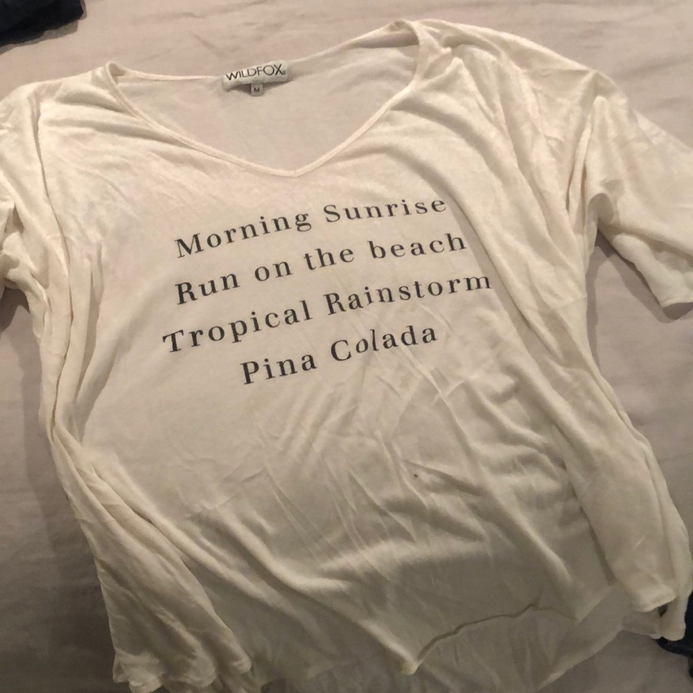 Wildfox cover up t shirt medium